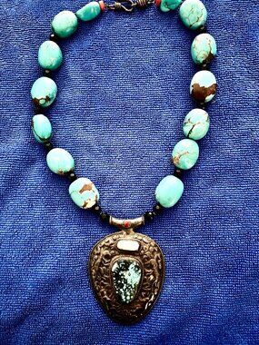 Vintage One-Of-A-Kind Turquoise Necklace